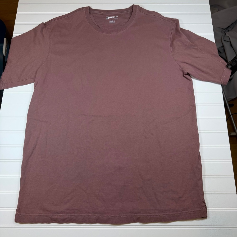 Duluth Trading Co Mens Longtail T Relaxed Fit Cotton Shirt Lot of 2 Reds L - Picture 5 of 8